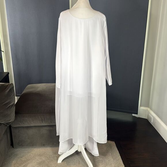 Women’s White 3 Piece Formal Pant Suit Set Size 16 NEW - Picture 5 of 14